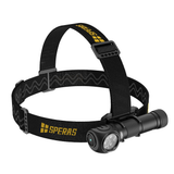 SPERAS SH20: 3000-Lumen & 173m High-Output Flood Headlamp(Side view)