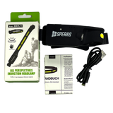 SPERAS B47L-1 motion sensor headlamp complete package contents with box, USB-C cable, and manual