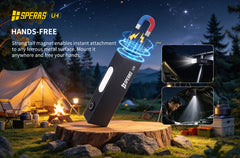 SPERAS U4 Magnetic EDC Keychain Flashlight 500lm