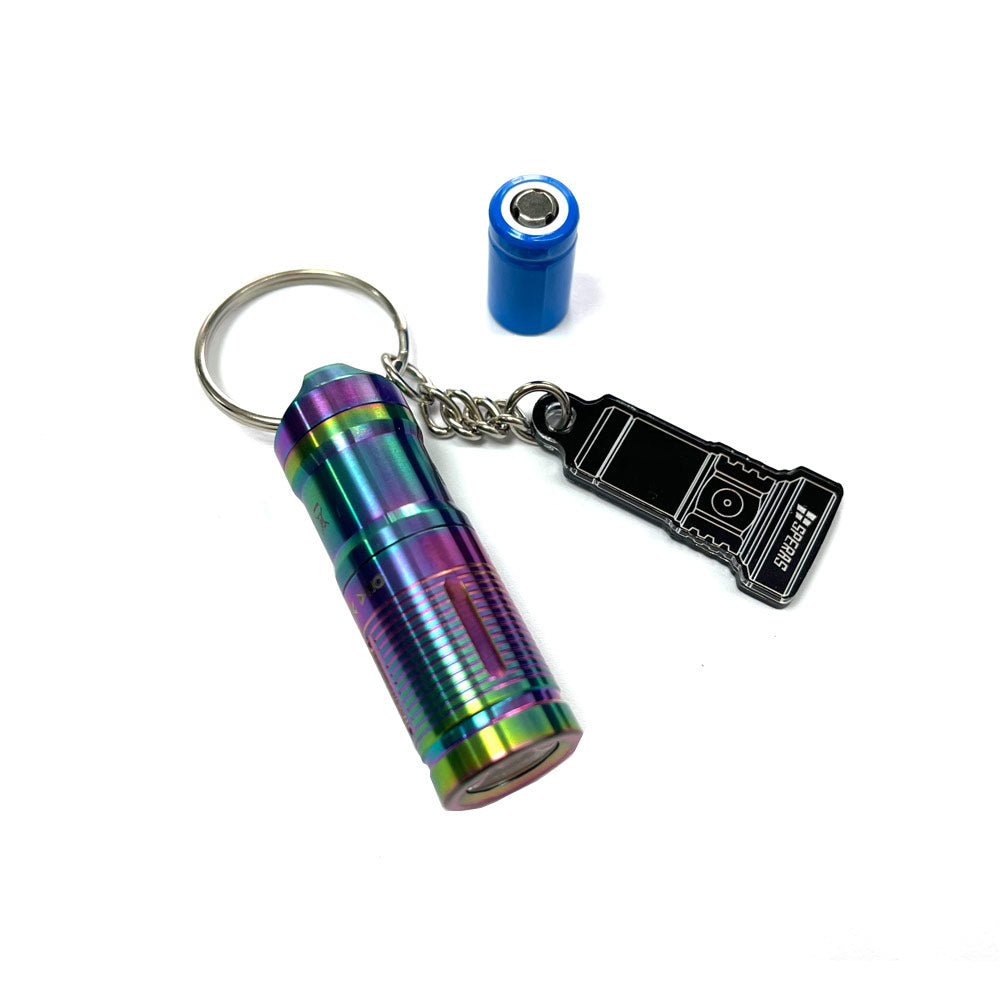 a4t titanium 550 lumens usb rechargeable keychain flashlight SPERAS ARC Ti USB-C Titanium Keychain Flashlight