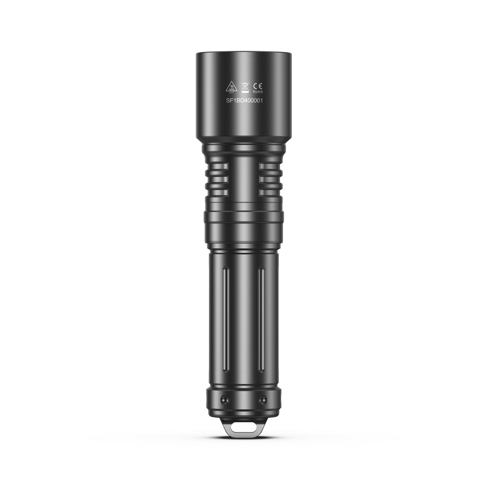 Compact 150m waterproof design of BLUDIVE BD40 recreational dive torch