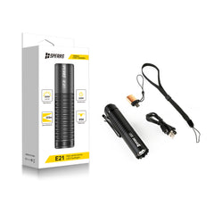 SPERAS E21 Explorer Edition box contents including 5000mAh battery and OTG adapter