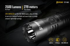 CREE XHP50 LED high output tactical flashlight SPERAS EST MAX