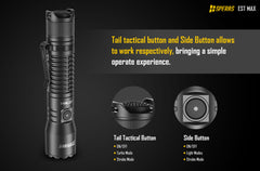 Dual-switch UI tactical police flashlight SPERAS EST MAX