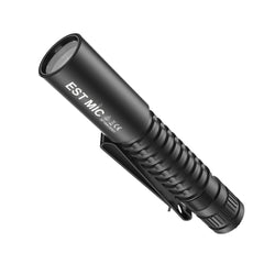 Side view of the SPERAS EST MIC sleek aluminum body and secure two-way pocket clip