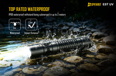 SPERAS EST UV IP68 waterproof tactical flashlight