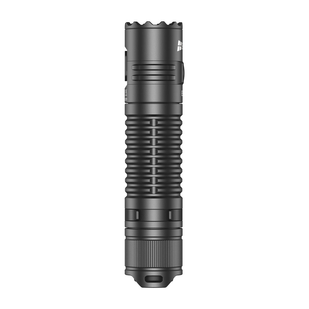 Aerospace aluminum body and removable clip of SPERAS EST 2 EDC light