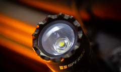 High-quality Luminus SST40 LED in the SPERAS EST Mini portable flashlight.