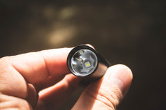 Close up of the advanced Luminus SFT25R LED on the SPERAS EST SE delivering a 1500 lumen output and 326m beam distance