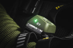 Smart LED battery level indicator on the top of the SPERAS B9 rechargeable headlamp