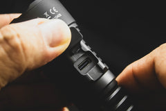Built in hidden USB-C fast charging port on the SPERAS EST PLUS V3 tactical flashlight allowing a full recharge in just 4.5 hours