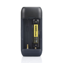 SPERAS PD21700 smart charger showing single battery slot usage with a Li-ion battery