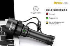 USB-C Universal Power providing 500 Hours of Runtime for long hunting expeditions