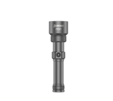 SPERAS PZ21 tactical zoom flashlight side view in compact retracted floodlight mode.