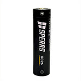 SPERAS RC26 18650 2600mAh rechargeable lithium battery front view