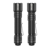 Front and back profile of the SPERAS EST30 18650 professional outdoor flashlight