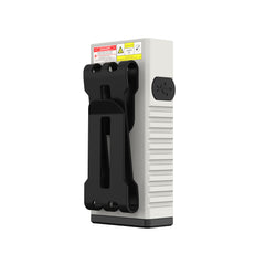 Rear view of White SPERAS U3-GL highlighting the secure double-way clip and magnetic tail cap