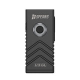 Black SPERAS U3-GL front face featuring UV detector and Red Blue flashing emergency beacon