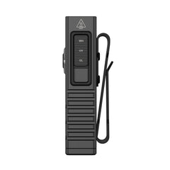 Side angle of Black SPERAS U3-GL IP68 waterproof outdoor and camping flashlight