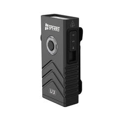 Black SPERAS U3 versatile mini flashlight with Fresnel-style multi-light design