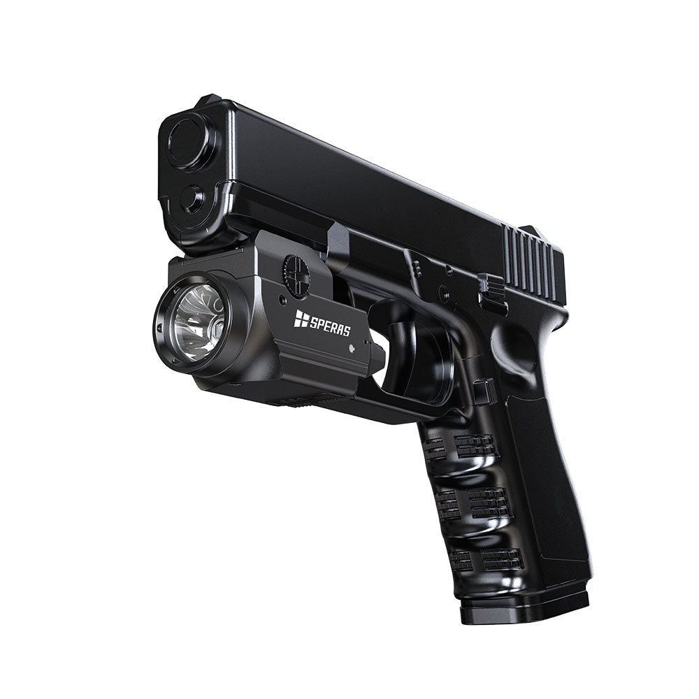 Angled view of the SPERAS WL40-GL securely mounted on standard equipment rails