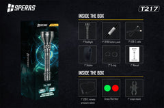 SPERAS T217 V2 21700 battery hunting flashlight 2000lm 1400m Search Flashlights