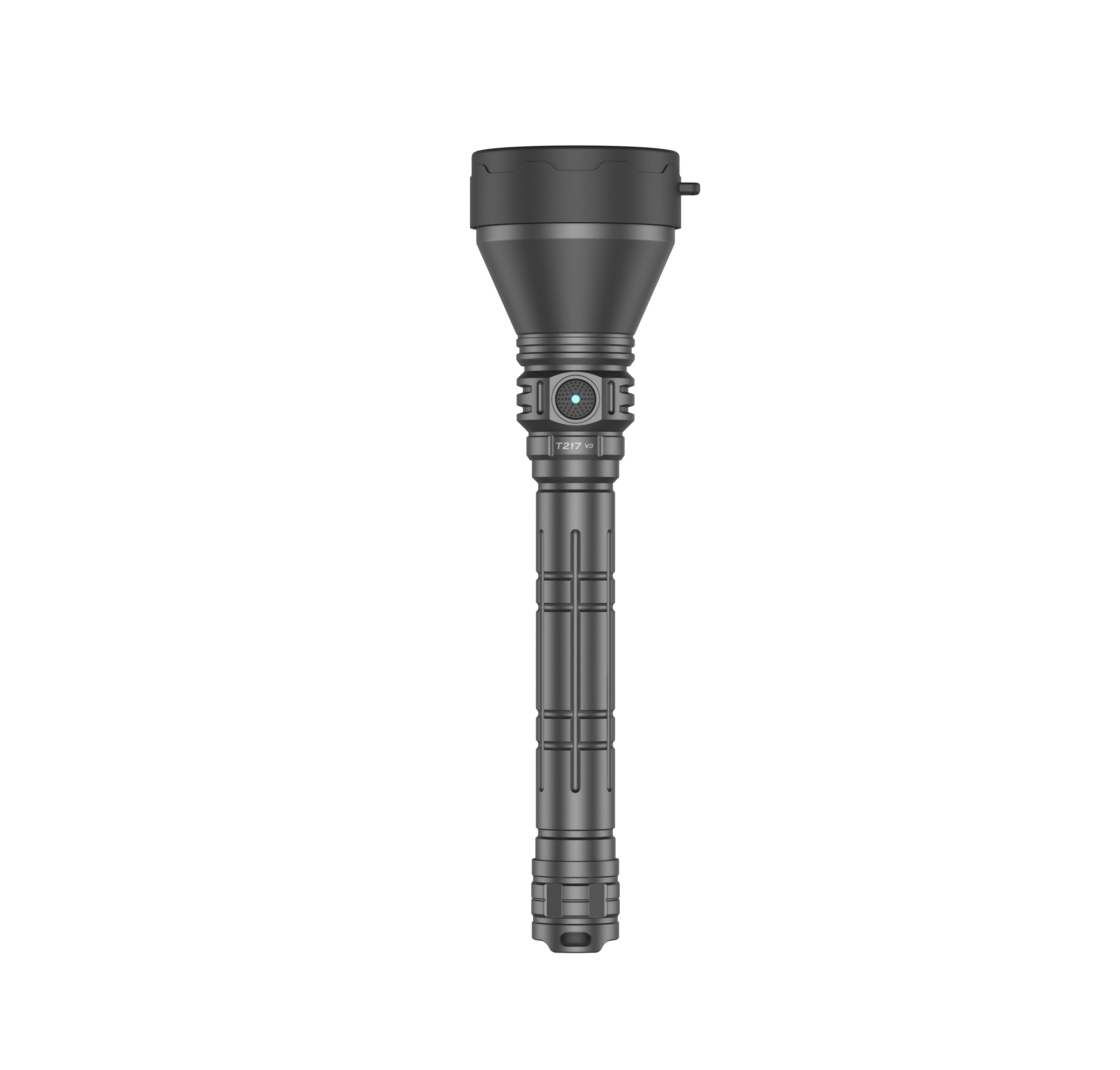 Front profile of the SPERAS T217 V3 3000 lumen search and rescue flashlight