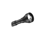 1204m long-range SPERAS TH11 hunting flashlight highlighting the 50mm adjustable focus lens and interchangeable LED module
