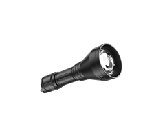 1204m long-range SPERAS TH11 hunting flashlight highlighting the 50mm adjustable focus lens and interchangeable LED module