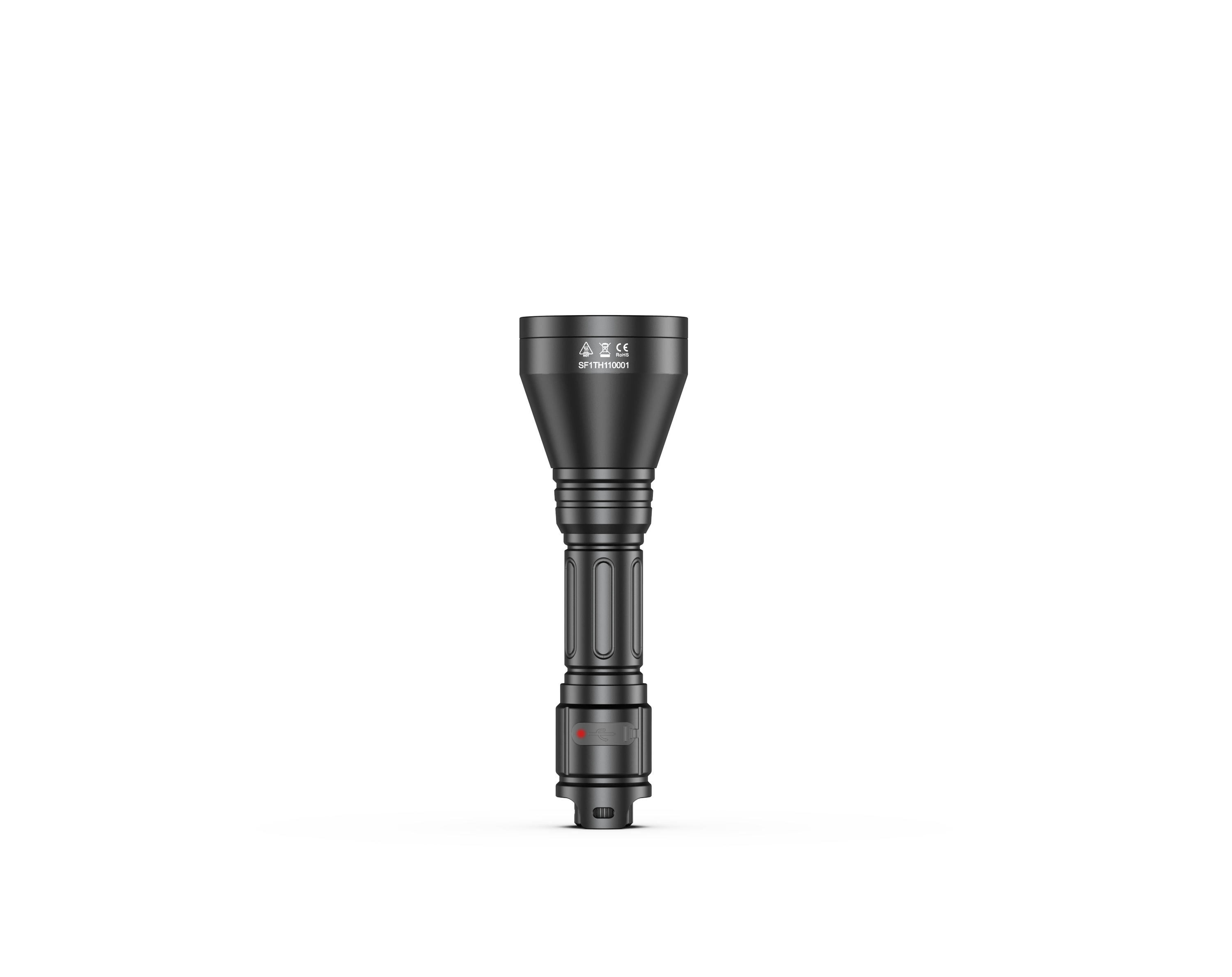 Professional SPERAS TH11 hunting torch standing upright highlighting its compact 1-inch body tube design