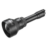 Side profile of the SPERAS TH6 tactical predator hunting flashlight with push-pull zoom focus system