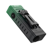 SPERAS U2T 5000-lumen black flashlight showing clip and dual switch tail