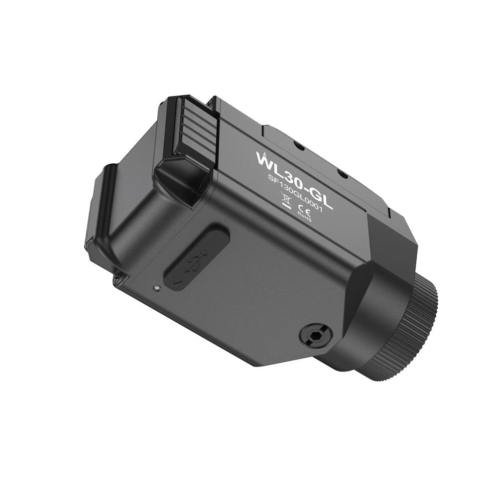Side profile of SPERAS WL30-GL compact equipment illumination tool