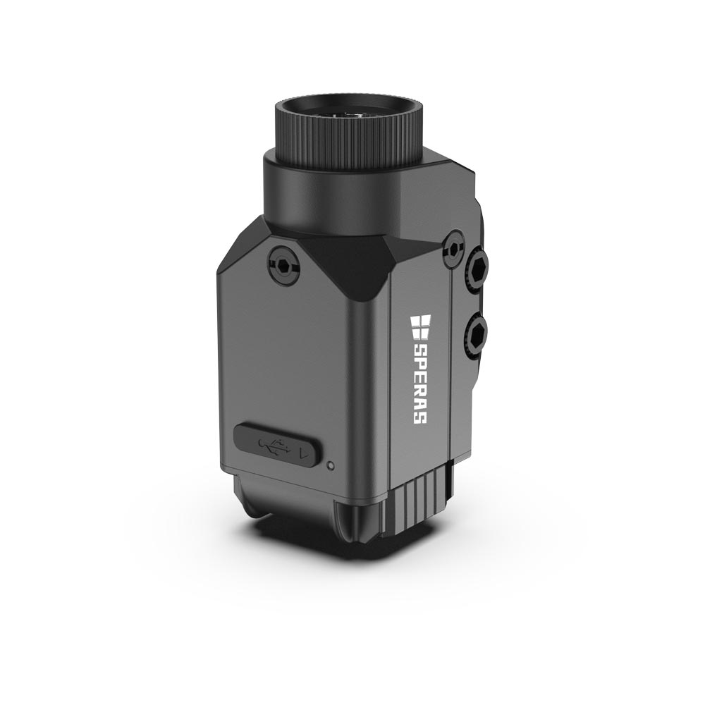 Bottom angle of SPERAS WL30-GL heavy-duty inspection light