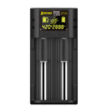 SPERAS ZT20 smart battery charger main profile showing the high-definition LCD screen and independent dual charging slots