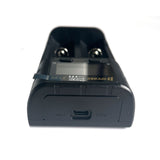 Bottom view of the SPERAS ZT20 battery charger highlighting the universal 5V 2A USB Type-C input port