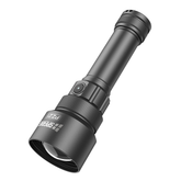 Angled view of SPERAS PZ21 high-performance zoomable flashlight