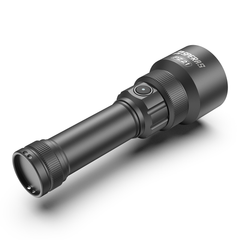 SPERAS PZ21 IP68 waterproof tactical flashlight resting on a flat surface