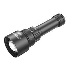 SPERAS PZ21 hunting flashlight highlighting the textured rotary zoom ring