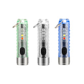 SPERAS S11 transparent pocket flashlight color options green clear and blue