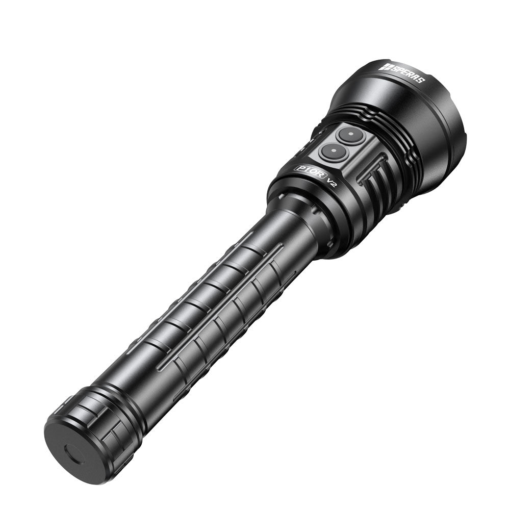 SPERAS P10R V2 10000mAh large capacity tactical outdoor flashlight resting flat
