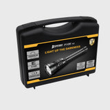 SPERAS P10R V2 professional flashlight kit packed in a premium protective hard carrying case