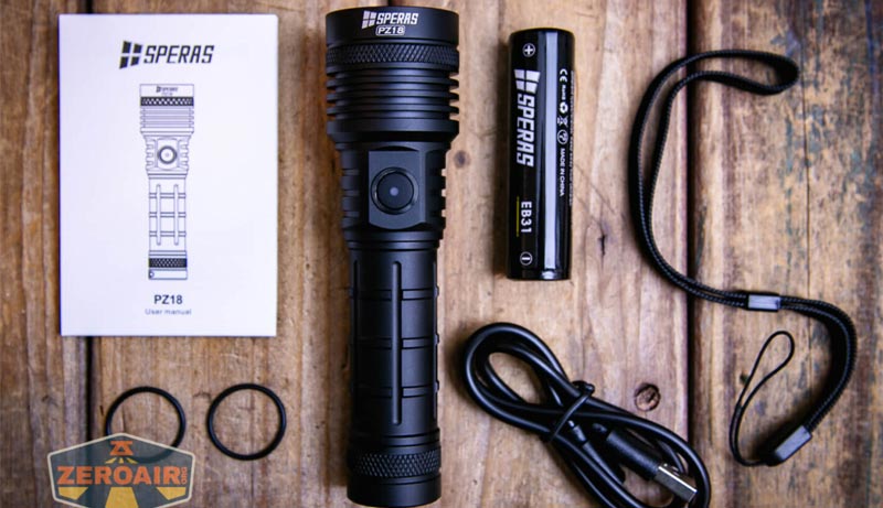 ZeroAir's Review of SPERAS PZ18 Zoomable Flashlight – Speras Light