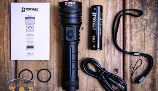 ZeroAir's Review of SPERAS PZ18 Zoomable Flashlight