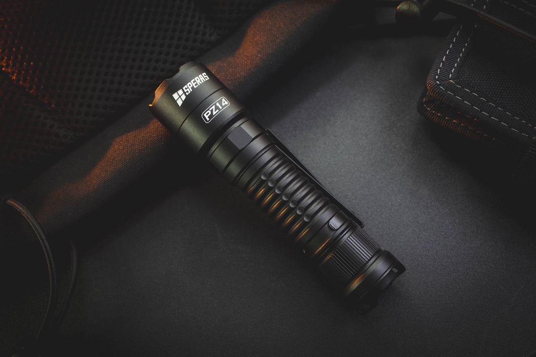 SPERAS PZ14 Zoomable EDC Tactical Hunting Outdoor Flashlight 