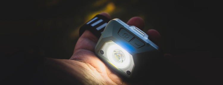 SPERAS B9 600lm Ultralight Rechargeable Headlamp UV COB Red Light