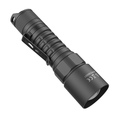 Lightweight 96g SPERAS PZ16 EDC flashlight for hunting and outdoor scenarios displaying durable pocket clip