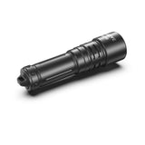 Bludive BD10 150m waterproof underwater flashlight lying horizontally displaying aircraft-grade aluminum body