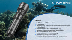 BLUDIVE BD20 V2 5-Degree Spot Beam 641m Throw