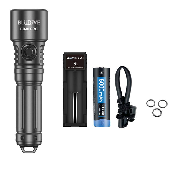 BLUDIVE BD40 PRO 3000LM 464M Dive Torch 150m Underwater With 21700 Battery